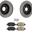 For 2011-2012 VPG MV-1 4.6L Rear Disc Brake Rotors & Ceramic Brake Pads