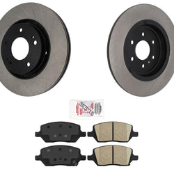 For 2011-2012 VPG MV-1 4.6L Rear Disc Brake Rotors & Ceramic Brake Pads