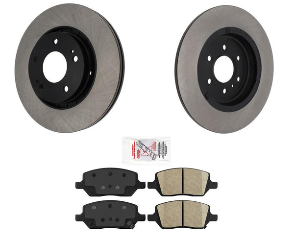 For 2011-2012 VPG MV-1 4.6L Rear Disc Brake Rotors & Ceramic Brake Pads