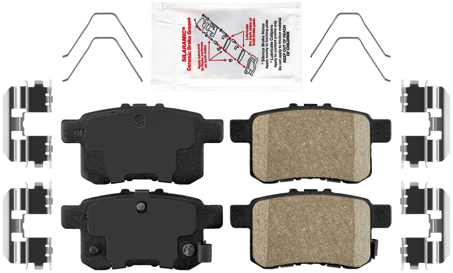 Almohadilla de cerámica + rotor delantero trasero para Honda Accord 2008-2016, para rotor de 282 mm