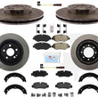 Front & Rear Carbon Brake Rotors Pads For 16-21 Mercedes Benz Metris