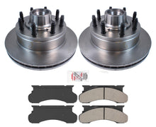 Front Disc Brake Rotors & Brake Pads For 1986-1994 Ford F-250 Rear Wheel Drive