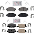 Front and Rear Ceramic Pads With HardwareFits 2020 2021 2022 2025 Kia Telluride