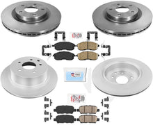 Coated Disc Brake Rotors Pads Hardware Fits 2018-2019 Nissan Sentra Nismo Turbo
