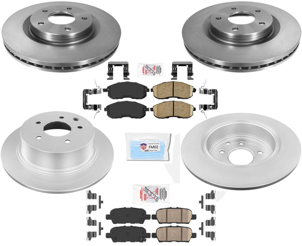 Hardware de pastillas de freno de disco recubiertas para Nissan Sentra Nismo Turbo 2018-2019