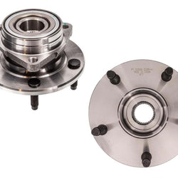 Fits 94-99 Dodge Ram 1500 4 Wheel Drive (2) Front Hub Wheel Bearing W REAR ABS