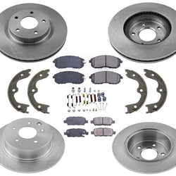 Rotores de freno delantero y trasero y pastillas de cerámica 2007-2010 para Nissan Altima 8 piezas