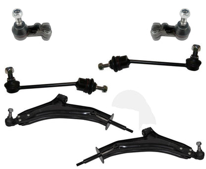 Front Lower Control Arms Tie Rods Links For 2002 2004 2005 Land Rover Freelander