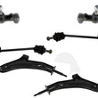 Front Lower Control Arms Tie Rods Links 8Pc Fits For 02-05 Land Rover Freelander