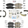 Ceramic Pads Hardware Parking Brake Shoes Fits For 2019-2021 Honda Passport