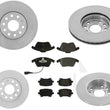 F & R Brake Disc Rotors Brake Pads for 06-09 Volkswagen Rabbit 2.5L 288MM