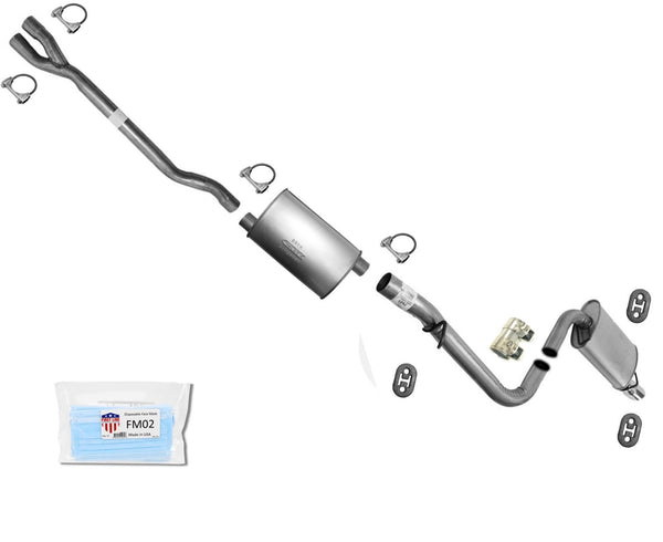 For 2006-2010 Dodge Charger 2.7L 3.5L V6 Muffler Exhaust Pipe System Made USA