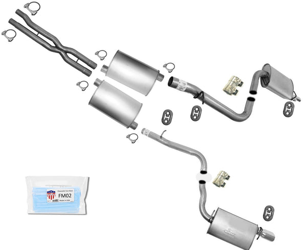 For 2006-2010 Dodge Charger R/T 5.7L Turbo Max Dual Muffler Exhaust Pipe System