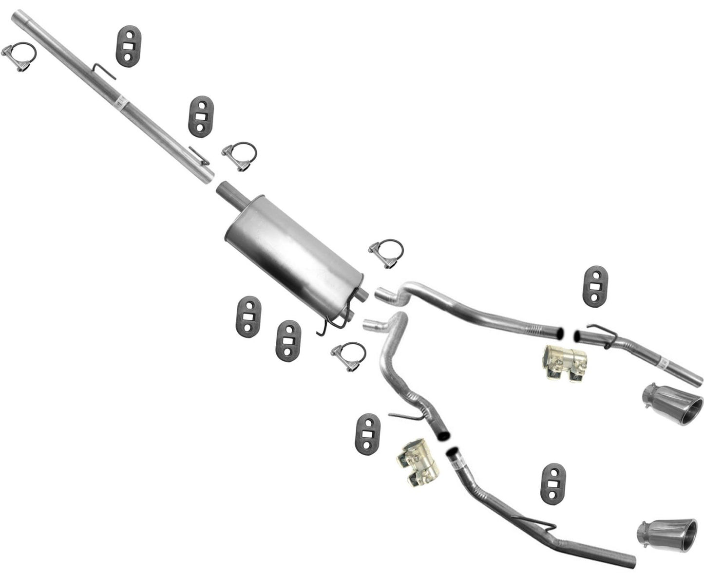 For 2009-2016 Ram 1500 5.7 High Flow Dual Exhaust Fits Ram With Factory Duals