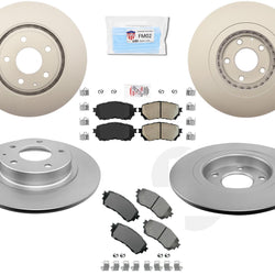 320MM Front & Rear Coated Disc Brake Rotors for 2019-2021 Mazda 6 2.5L Turbo