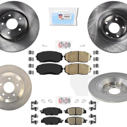 Rotores de freno revestidos delanteros y traseros de 320 mm para Mazda CX5 CX-5 2.5L Turbo 2019-2021