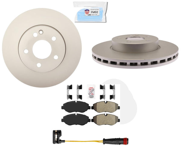 High Carbon F Disc Brake Rotors Pads w/ hardware For 16-21 Mercedes Benz Metris