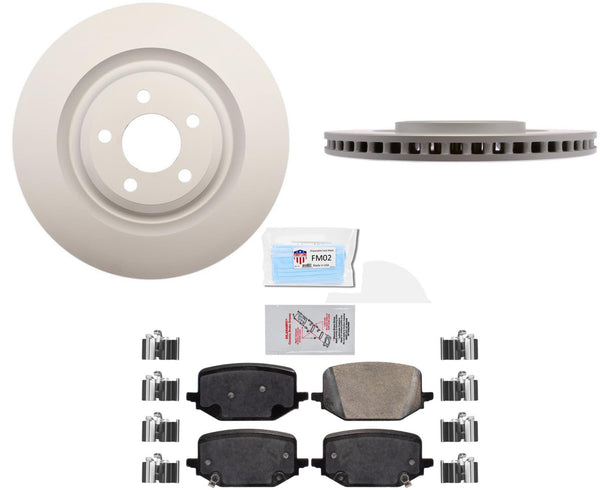 Rear Disc Brake 350MM Disc Rotors & Pads For Police Interceptor Utility 20-2022