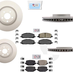 Front 363MM Brake Rotors Rear Rotors & Pads For Police Intercptor Utility 20-23