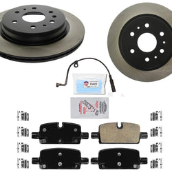 High Carbon REAR Disc Brake Rotors Pads with hardware for 2021 Chevrolet Tahoe