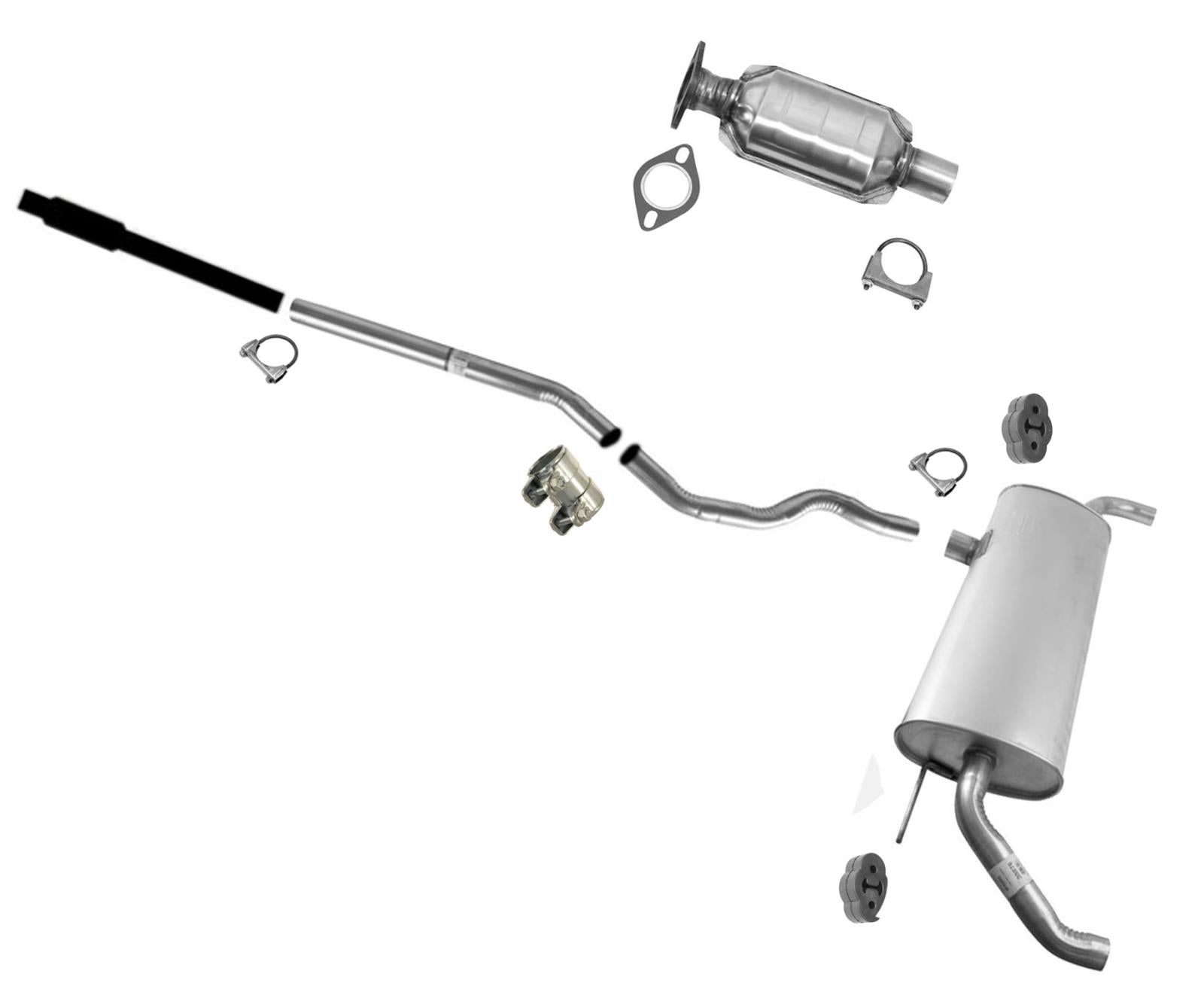 Converter Exhaust Pipes Muffler for Ford Fusion 17-20 All Wheel Drive 2.0L Turbo