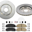 F Disc Brake Rotors Pads For 12-16 Town & Country Touring 330MM Dual Piston Cal