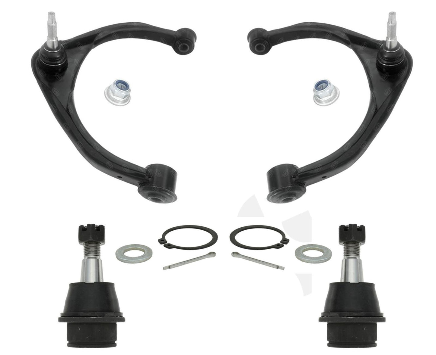 4 bujes de brazo de control superior, junta esférica inferior 09-18 Ram 1500, tracción en 4 ruedas