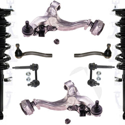 Front Coil Spring Struts Control Arms Ball Joint Rods Fits 2009-2020 Nissan 370Z