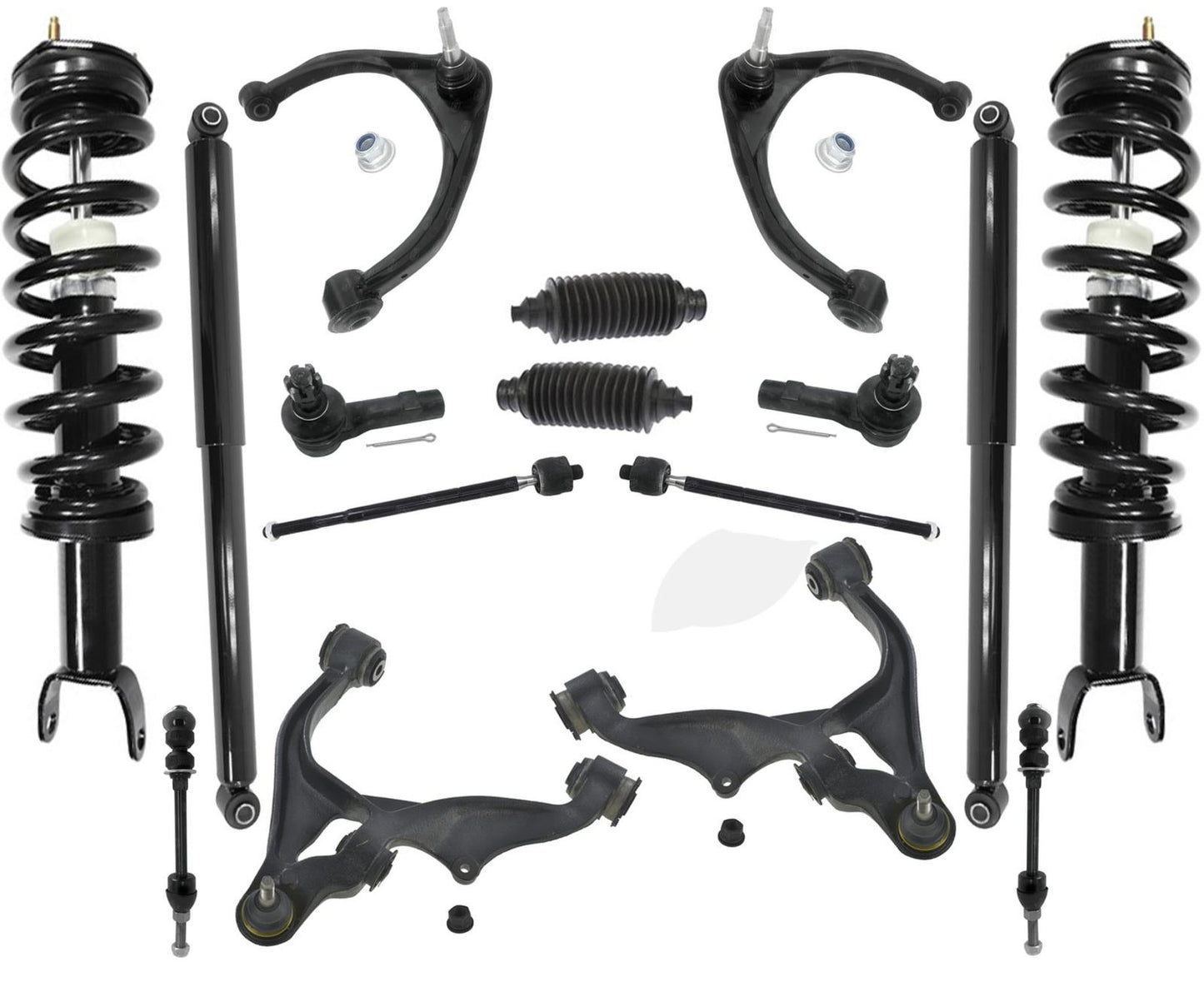 Chassis Kit Upp Low Control Arm Bushings Ball Joint 13-18 Ram 1500 4 Wheel Drive