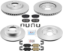 Coated Disc Brake Rotors Pads Hardware Fits For 2017-2019 KIA Soul Natural Aspr