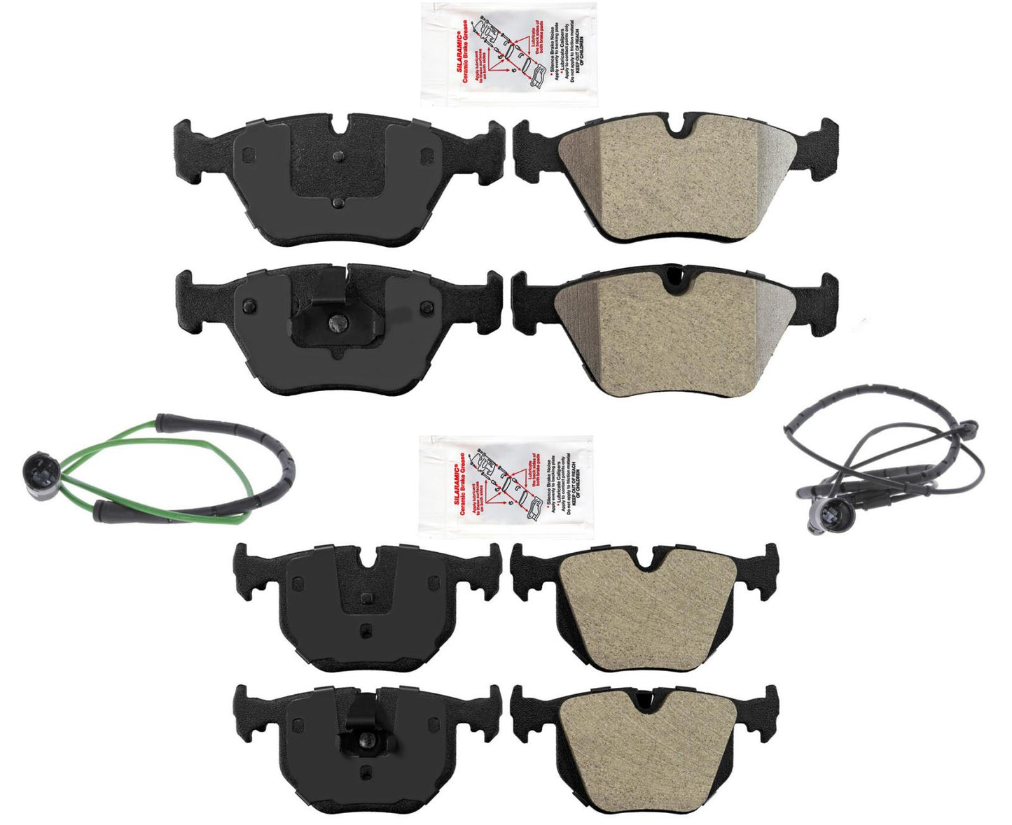 Compatible con pastillas de freno delanteras y traseras y sensor de desgaste 330Ci 330i 330Xi 2001-2005.
