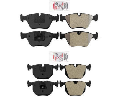 Front & Rear Metallic Brake Pads For BMW 330XI 2001 2002 2003 2004 2005 2006
