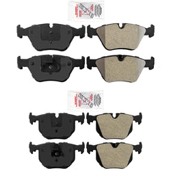 Fits 2001-2006 BMW 330XI Front & Rear Metallic Brake Pads