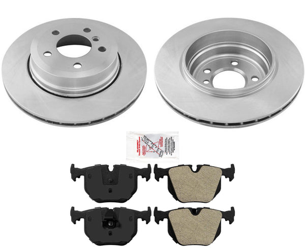 Fits 2004-2009 BMW X3 REAR Brake Rotors & Metallic OE Brake Pads