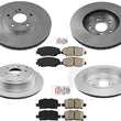 Fits 2003-2008 Honda Pilot Front & Rear Brake Disc Rotors & Ceramic Brake Pads