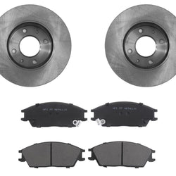 Front Brake Rotors & Pads For 3/12/02 to 03 Hyundai Accent
