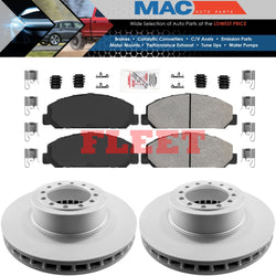 Front Fleet Pads & Rotors For Isuzu NPR NPR HD NQR w3500 Titlmaster 3500 4500hd