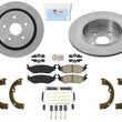 Rear Premium Disc Brake Rotors Pads Hardware Fits for 2006-2018 Ram 1500