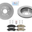 Front Premium Disc Brake Rotors Pads Hardware Fits for 2006-2018 Ram 1500