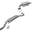 Middle Muffler with Rear Resonator Fits for 2013-2016 Hyundai Santa Fe Sport 2.4