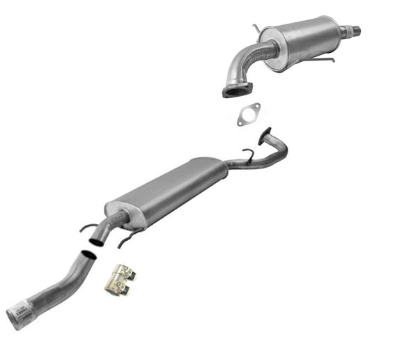 Middle Muffler with Rear Resonator Fits for 2013-2016 Hyundai Santa Fe Sport 2.4