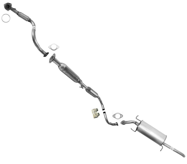 Flex Pipe Resonator Muffler Exhaust System Fits 2004-2008 Aveo Sedan Automatic