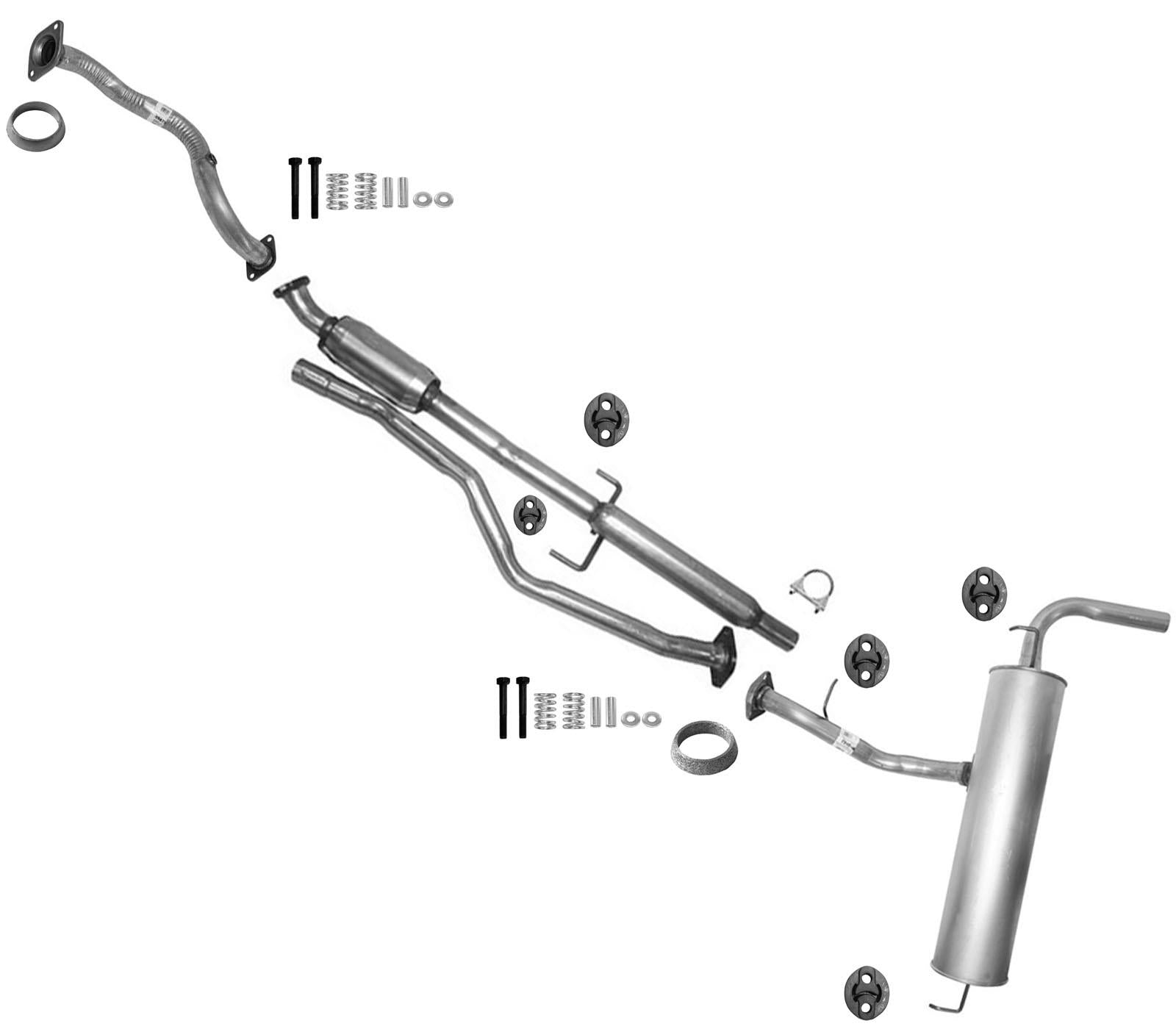 Rear Lower Catalytic Converter Muffler Resonator Fits for 2005-2010 Scion TC