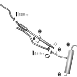 Resonador de silenciador del convertidor catalítico inferior trasero para Scion TC 2005-2010