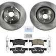 Front Coated Disc Brake Rotors Ceramic Brake Pads Fits 2019-2021 Subaru Ascent