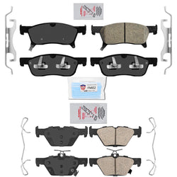 Front Rear AmeriBRAKES Ceramic Disc Brake Pads For 2019 20 21 2024 Subaru Ascent