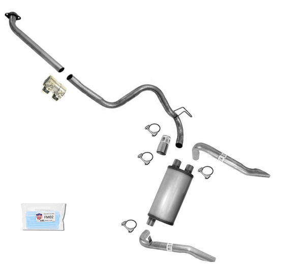 Exhaust System Ext Pipe Tail Pipes XLerator Muffler for 82-92 Camaro 5.0 Vin E H