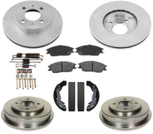 Rotores de freno de disco, pastillas de cerámica, tambores de freno, zapatos para Hyundai Accent 2003-2005