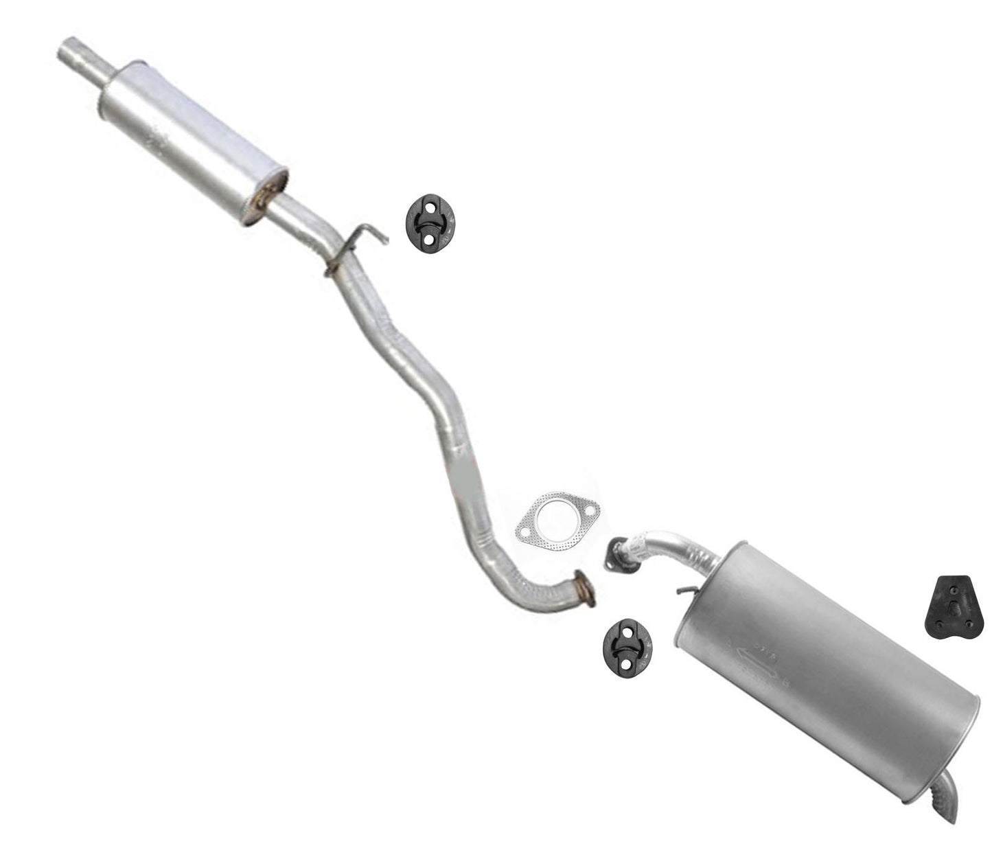 Rear Extension Exhaust Pipe Muffler Fits for 2012-2013 KIA Soul 1.6L