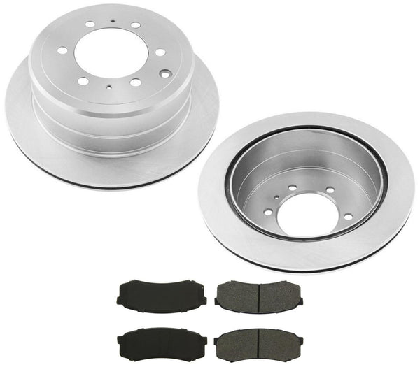 Fits 1993-1997 Landcruiser LX450 Rear Brake Rotor & Ceramic Pads